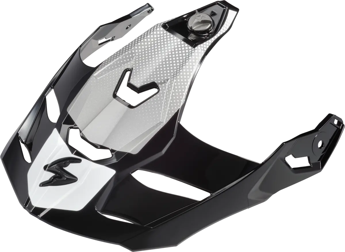 Scorpion Exo Xt9000 Carbon Peak Visor Set Trailhead White * All-Road Adventure Helmet 1