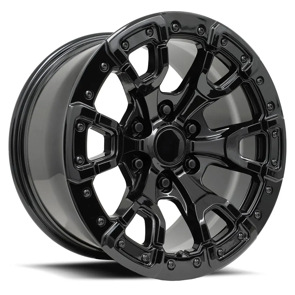 17X9 Gloss Black Factory Reproductions Fr99 Ford Bronco Replica Wheel (+18Mm Offset) 1