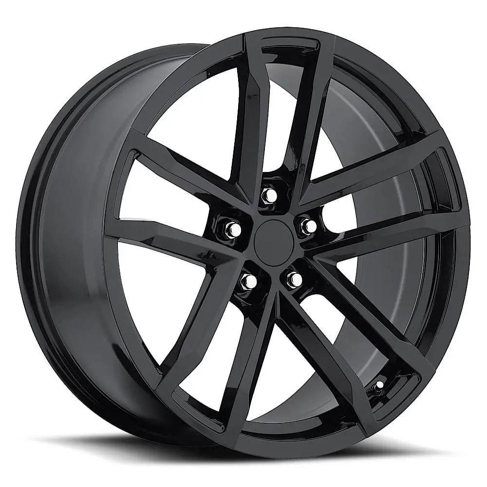 20X10 Gloss Black Zl1 Camaro Style Wheels (Fr41, 5X120, +35 Offset) 1