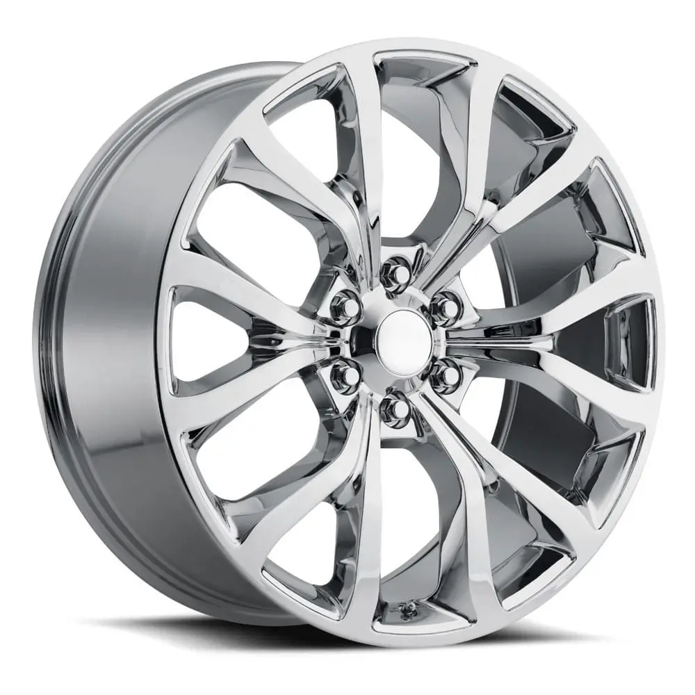 22X9.5 Chrome Ford Expedition Platinum Style Wheel (Fr52, 6X135, +44 Offset) - Single Oem Replica 1