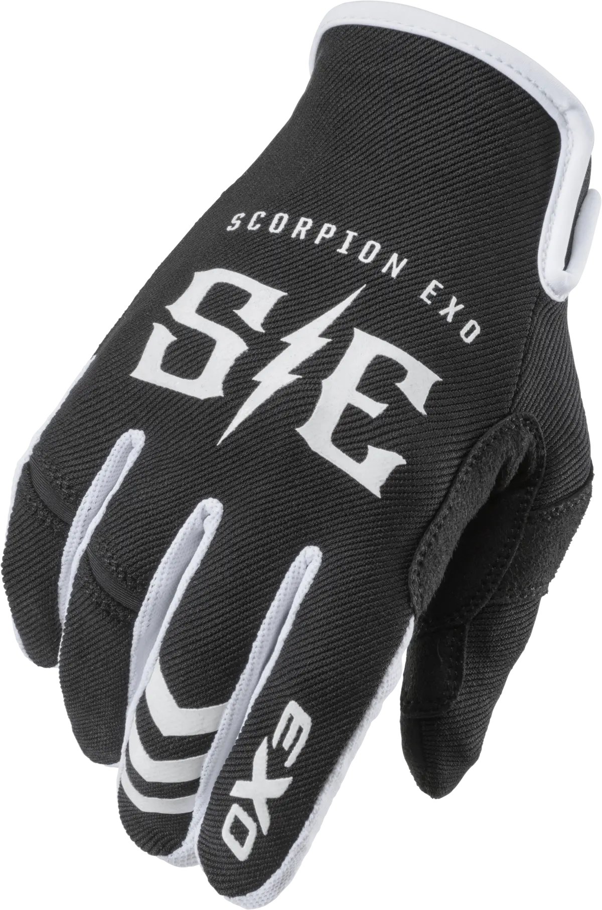 Scorpion Exo Air Stretch Gloves Charge Black/White Medium - Superior Flexibility And Durability For Riders 1
