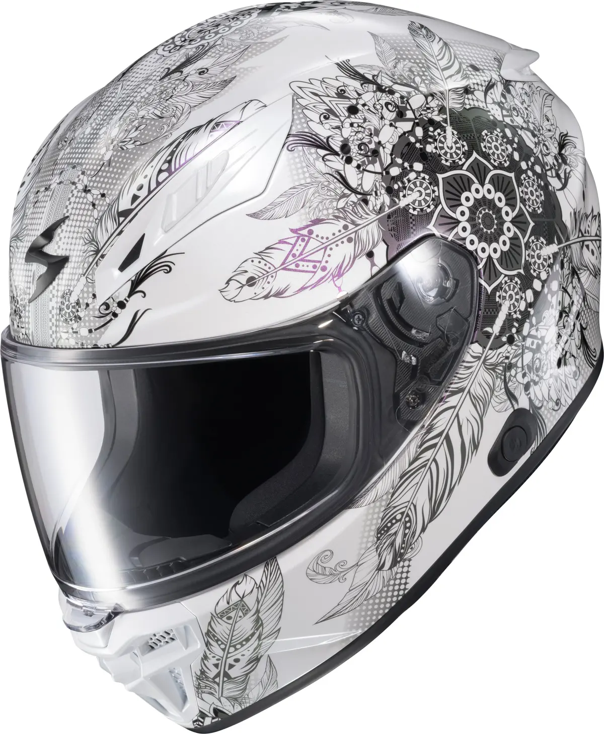 Scorpion Exo Exo R430 Manitou White Full Face Helmet - Snell Approved With Aerodynamic Shell 1
