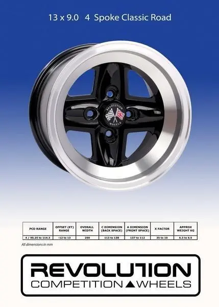13 X 9.0 4 Spoke Blank 1