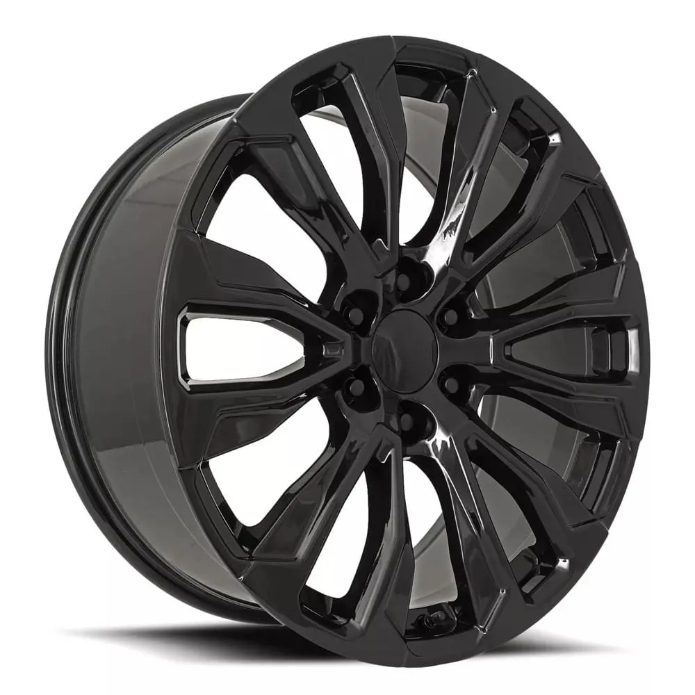 24X10 Gloss Black Gmc Denali Style Wheels (Fr203, 6X139.7, +31 Offset) 1