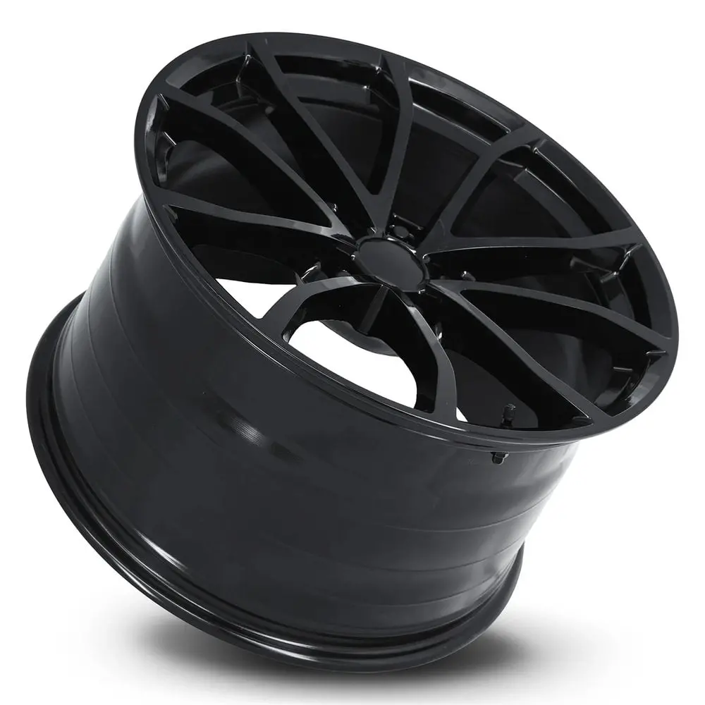 20X12 Aluminum Wheel With 5X4.75 Bolt Pattern - Gloss Black 2