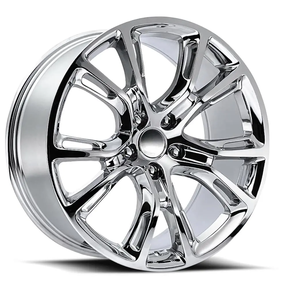 20X10 Chrome Jeep Spyder Monkey Style Wheels (Fr88, 5X127, +50 Offset) 1