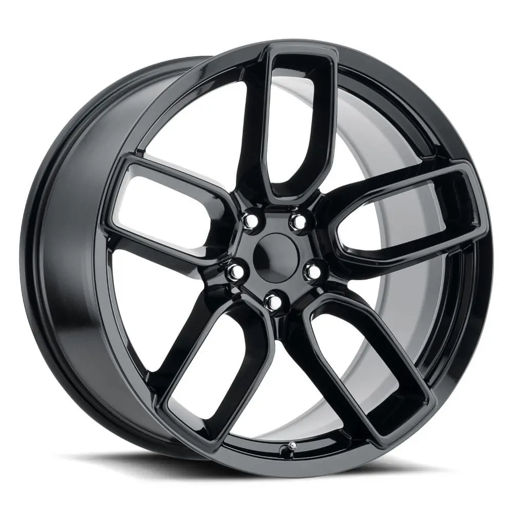 20X9.5 Gloss Black Hellcat Widebody Style Wheels (Fr74, 5X115, +15 Offset) 1