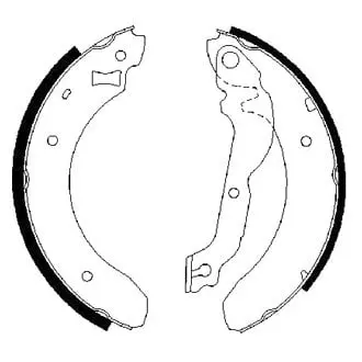 Bosch Bs784 Blue Rear Parking Brake Shoes | Oem Emergency Brake Replacement 1