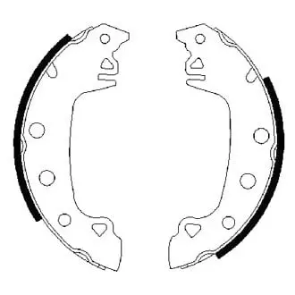 Bosch Bs791 Blue Parking Brake Shoes | Oem Factory Replacement 1