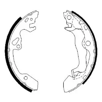 Bosch Bs807 Blue Rear Parking Brake Shoes | Oem Parking Brake Replacement 1