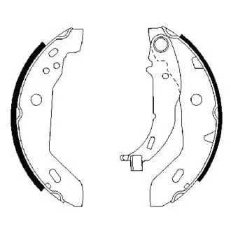 Bosch Bs811 Blue Parking Brake Shoes | Oem Emergency Brake Replacement 1