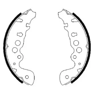 Bosch Bs854 Blue Parking Brake Shoes | Oem Factory Replacement 1