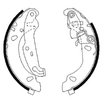 Bosch Bs859 Blue Rear Parking Brake Shoes | Oem Emergency Brake Replacement 1