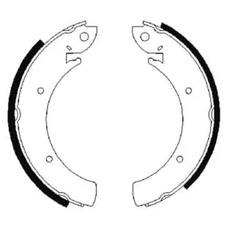 Bosch Bs873 Blue Rear Parking Brake Shoes | Oem Parking Brake Replacement 1
