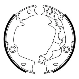 Bosch Bs981 Blue Rear Parking Brake Shoes | Oem Parking Brake Replacement 1