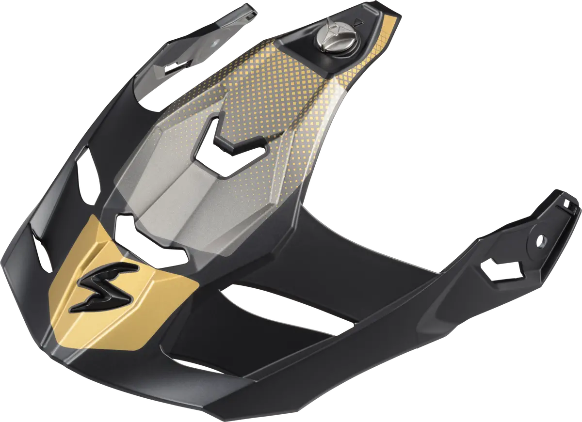 Scorpionexo Xt9000 Carbon Peak Visor Set Trailhead Matte Gold * All-Road Adventure Helmet 1