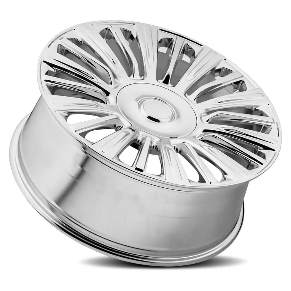 22X9 Chrome Alloy Rims For Chevy Silverado 1500 (6X5.5) | Oem09q2 Replica Wheel 2