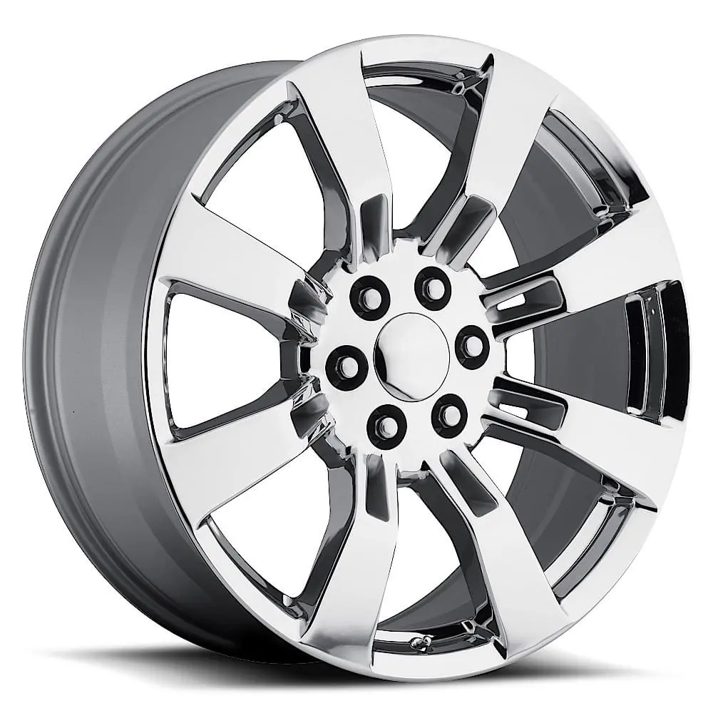 22X9 Chrome Denali / Escalade Style Wheels (Fr40, 6X139.7, +31 Offset) 1