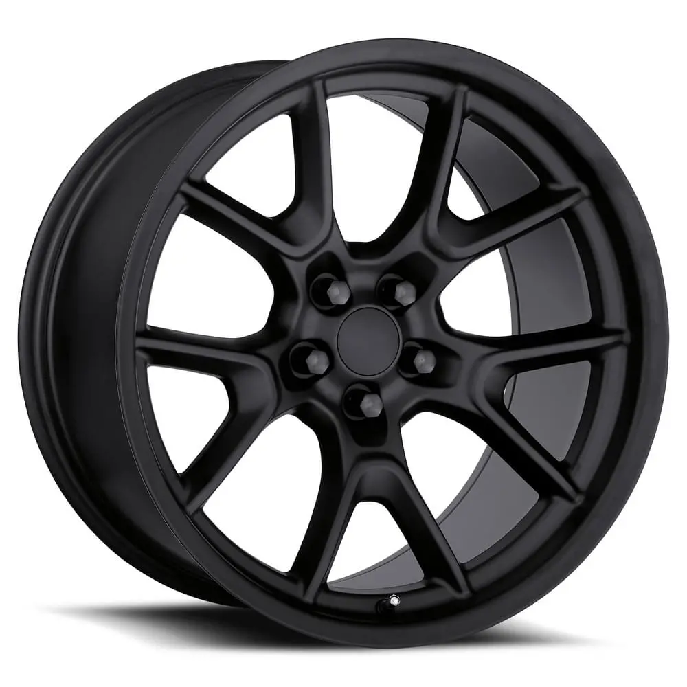 20X10 Satin Black Aluminum Fr66f Wheels ( 5X115, +22 Offset) 1