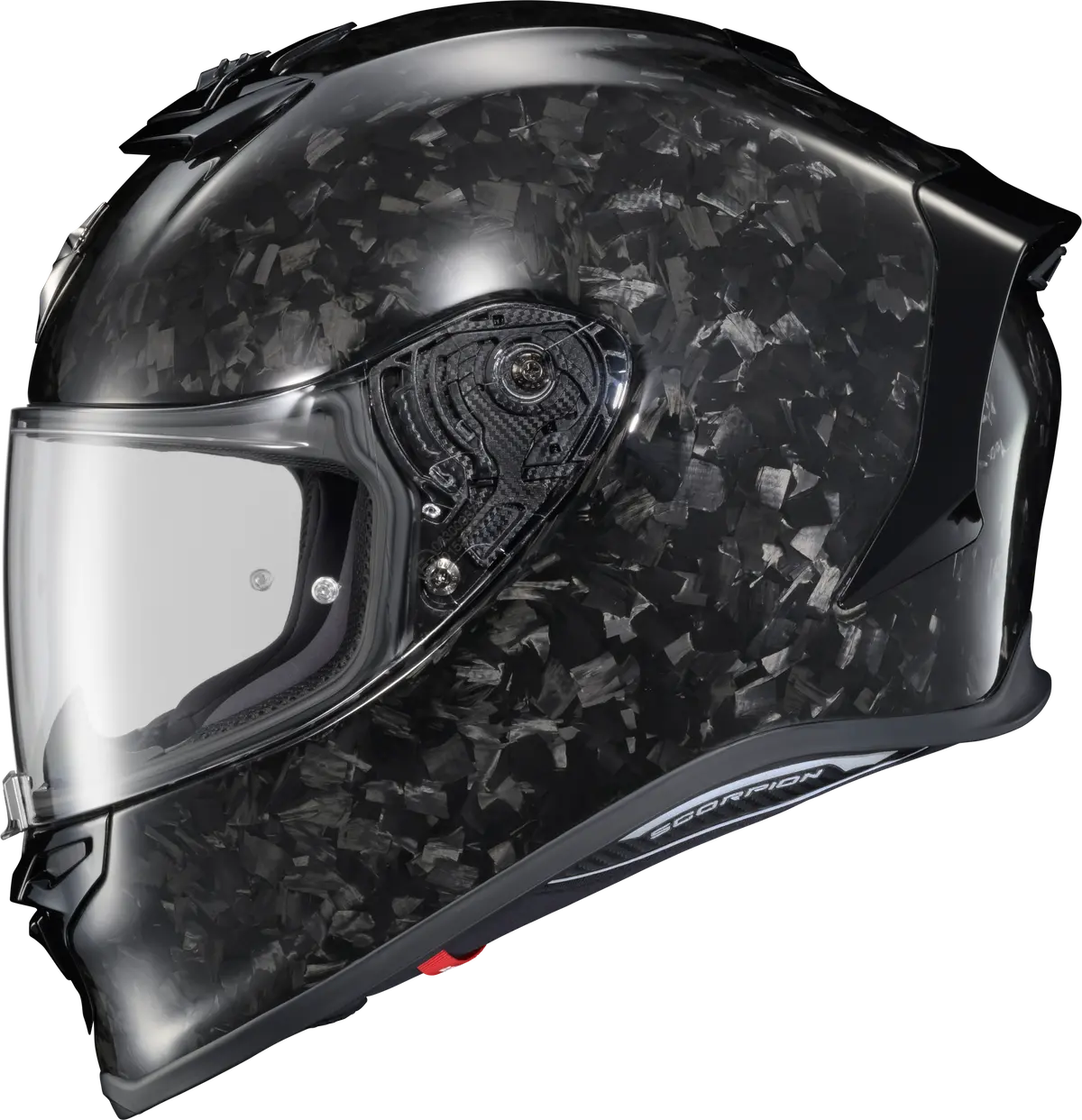 Scorpion Exo Exo R1 Air Full Face Helmet With Carbon Fiber Shell * Onyx Gloss Black Medium 1