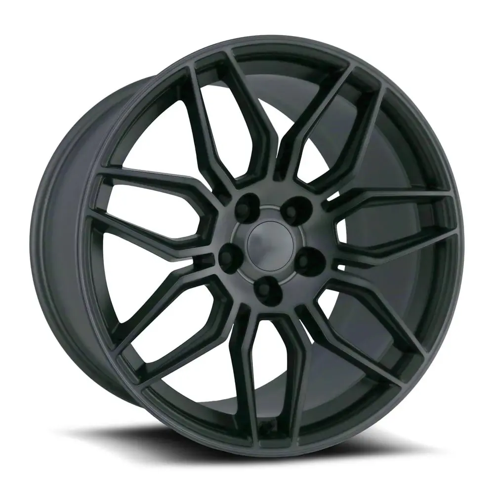20X12 Titanium Grey Machined Face C8 Z06 Style Wheel For Corvette (Fr401, 5X120.65Mm, +59 Offset) Alloy 1