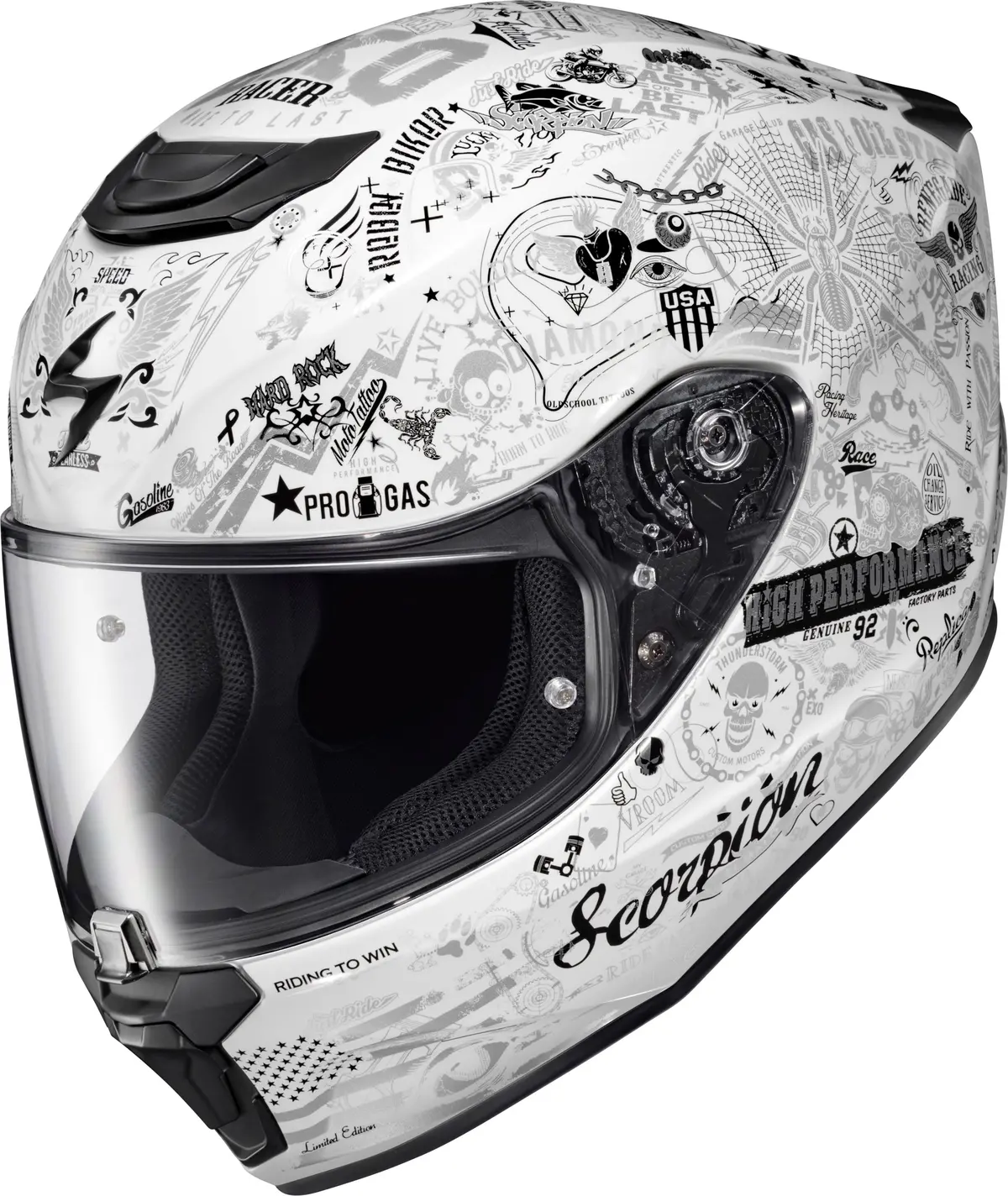 Scorpion Exo R330 Full Face Helmet Shake 2 White Xl - Advanced Safety And Comfort 1