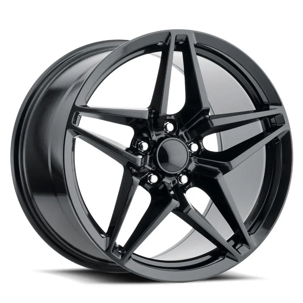 20X12 Carbon Black C7 Zr1 Style Wheels For Corvette (Fr29, 5X120.65Mm, +59 Offset) 1
