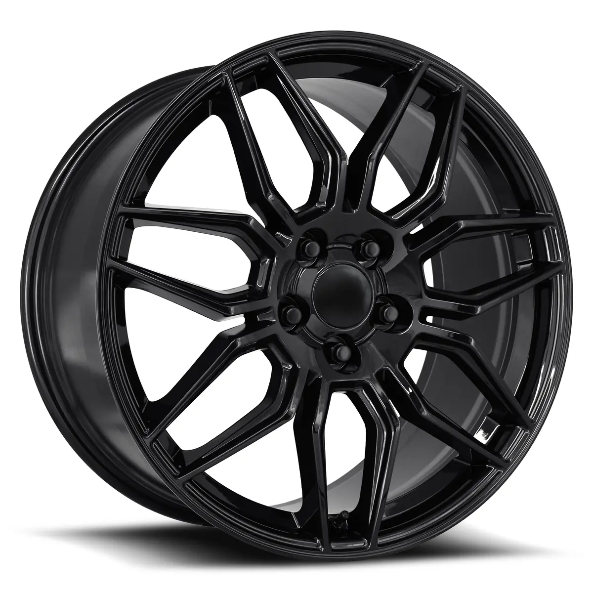 20X10 Gloss Black C8 Z06 Style Wheel For Corvette (Fr401f, 5X120.65Mm, +79 Offset) - Single 1