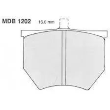 Mintex 1202 - 1166 Brake Pads For Ap Racing 2 Pot Escort Rear Caliper 1