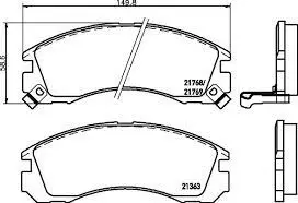 Mintex Mdb1539 F6r Mitsubishi Lancer Evo 1 To 9 Front Brake Pads 1