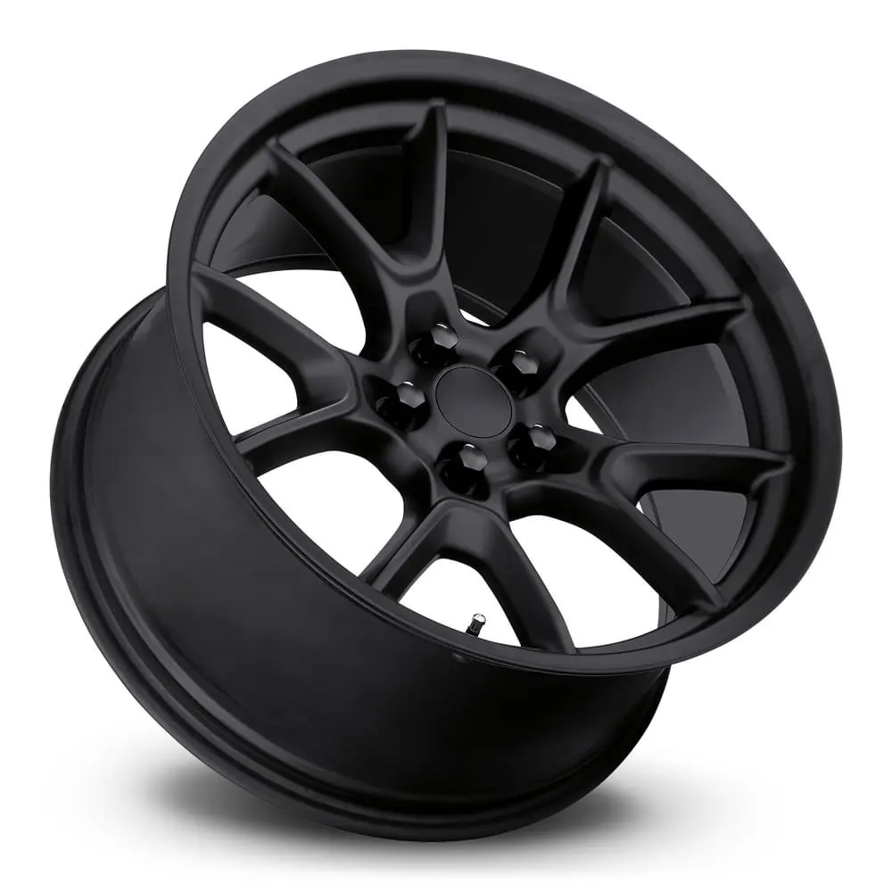 20X9.5 Satin Black Flow Form Wheels (Fr66f, 5X115, +15 Offset) 2