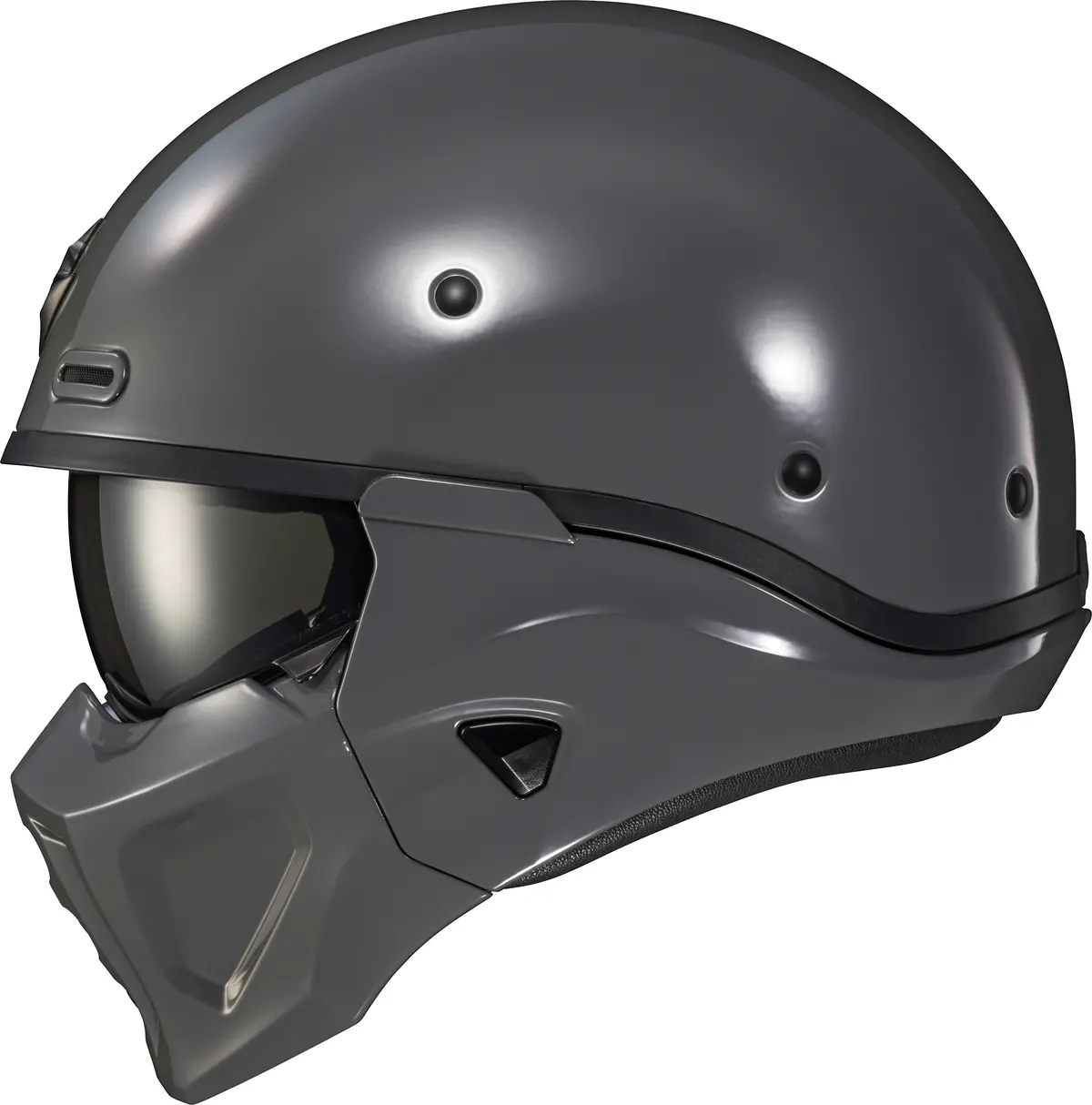Scorpion Exo Covert X Open Face Helmet In Cement Grey, Size Small (Part No. Cox-1543) 1