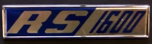 Ford Escort Mk1 Rs1600 Badge Foil Insert 1