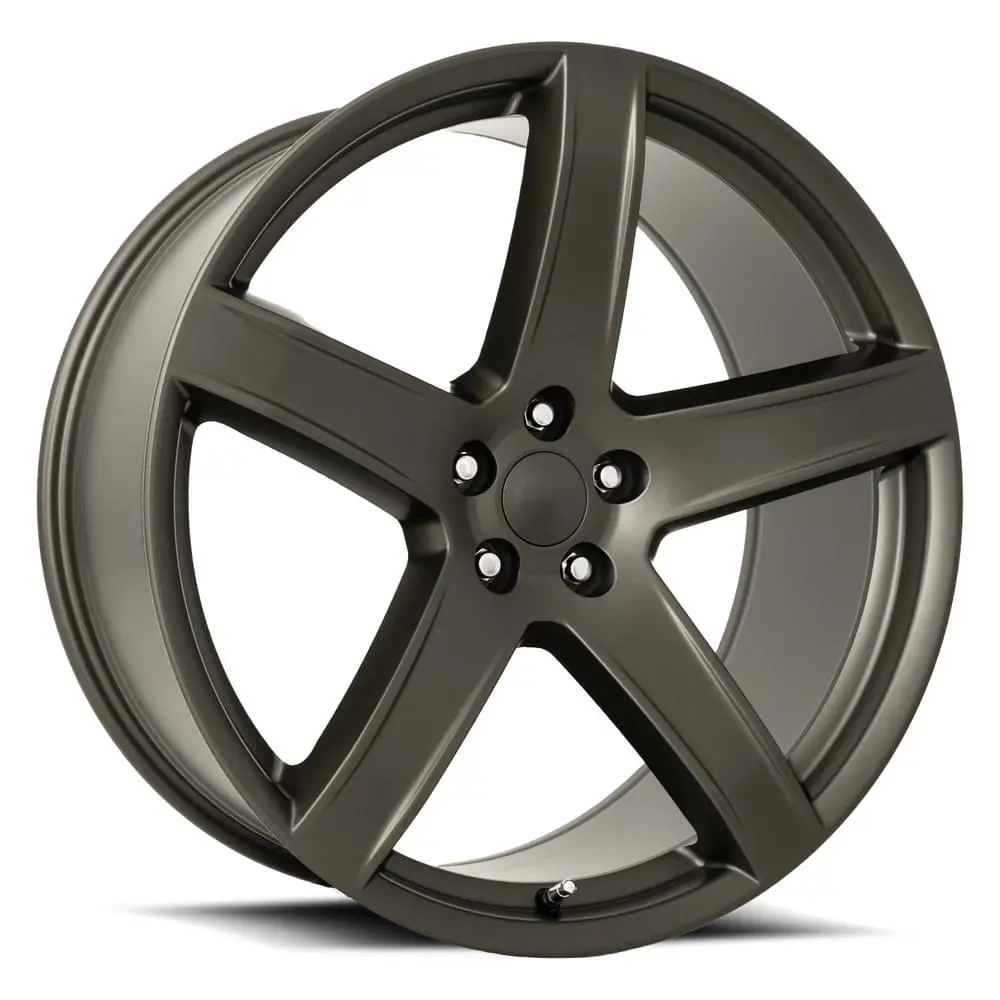 22X9.5 Bronze Hellcat Hc2 Style Wheels (Fr77, 5X115, +18 Offset) 1