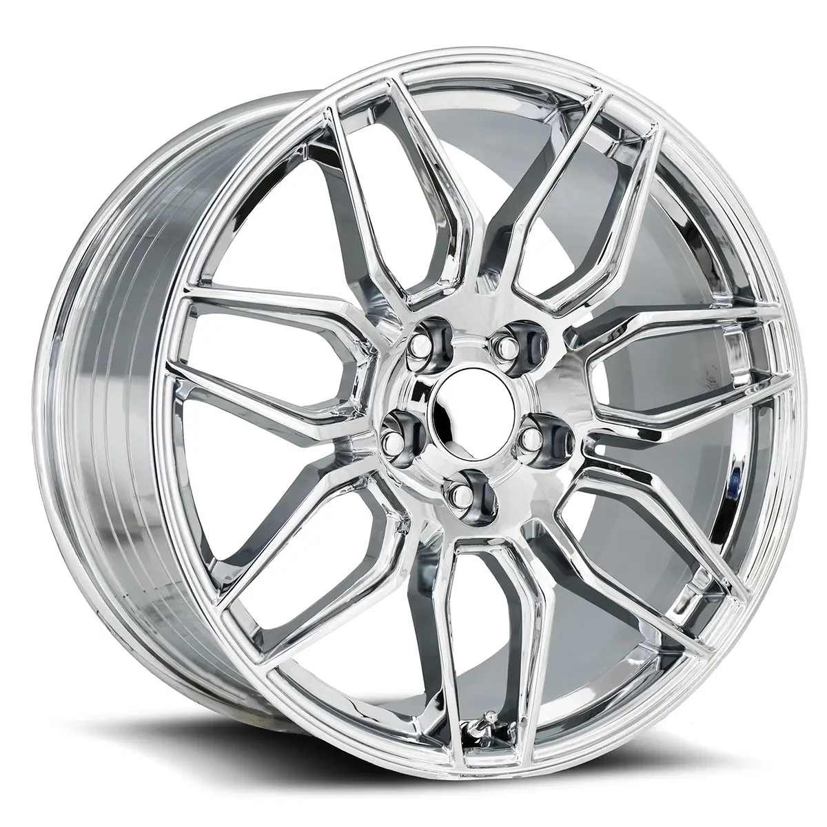 19X10 Chrome C8 Z06 Style Wheel For Corvette (Fr401, 5X120.65Mm, +40 Offset) Alloy 1