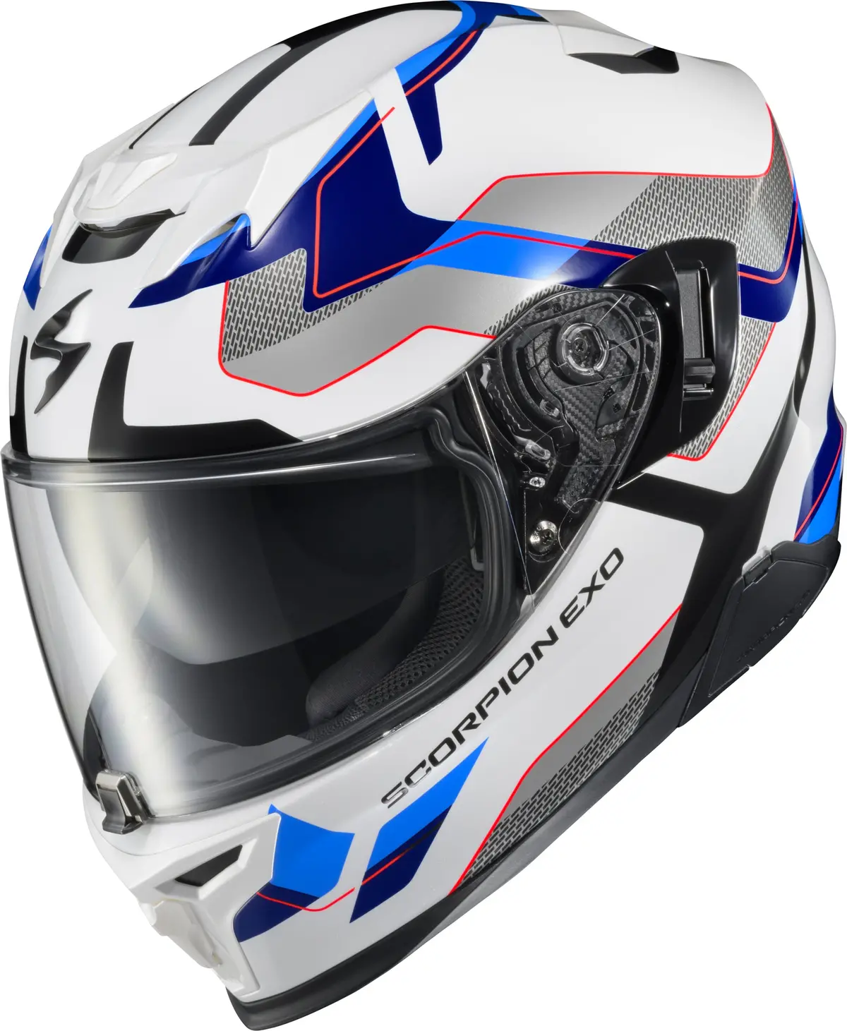 Scorpionexo Exo T520 Full Face Helmet Zuse White/Blue Xl * Dot & Ece Certified Motorcycle Helmet 1