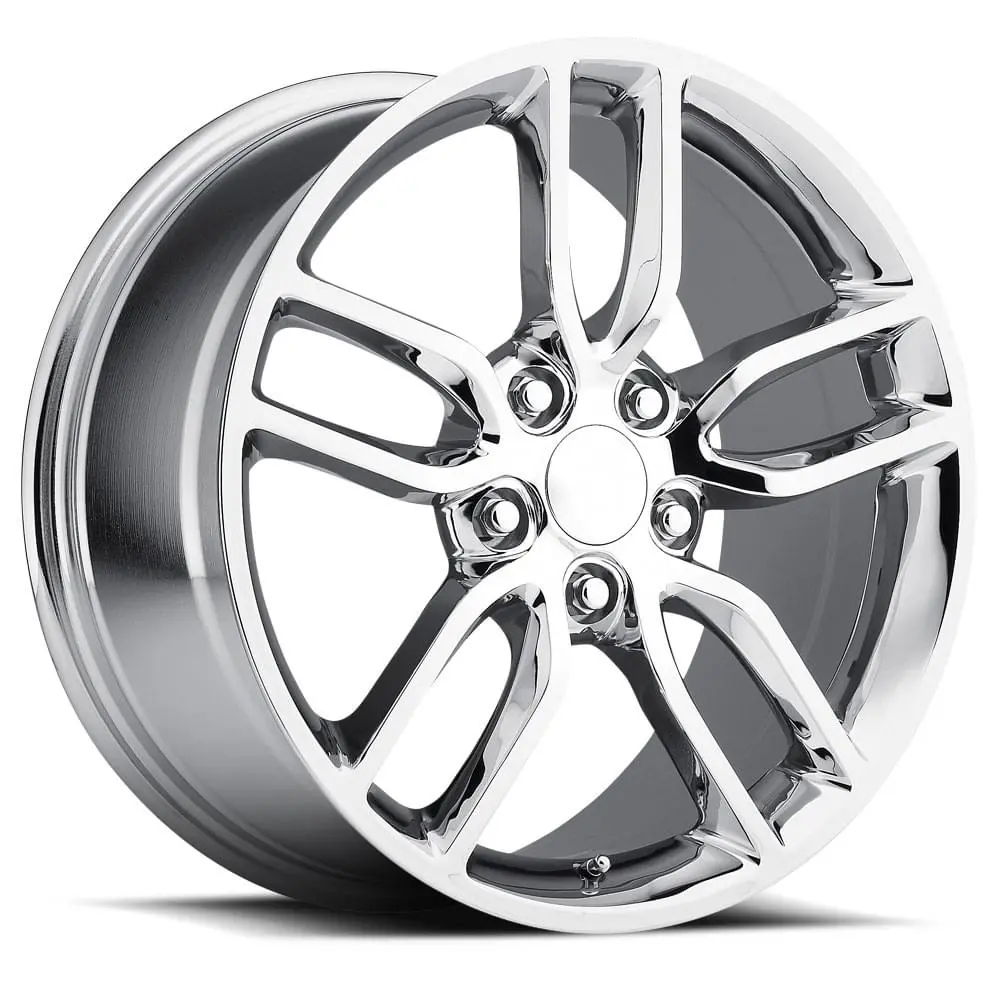 19X10 Chrome C7 Z51 Style Wheels For Corvette (Fr26, 5X120.65Mm, +79 Offset 1