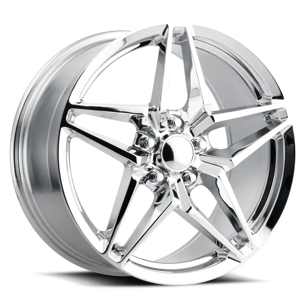 19X10 Chrome C7 Zr1 Style Wheels For Corvette (Fr29, 5X120.65Mm, +40 Offset) 1