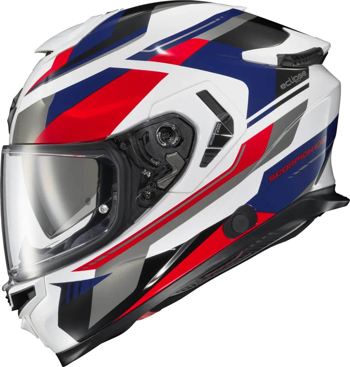 Scorpion Exo Ecl-1106 Exo Eclipse Full Face Helmet Lunar White/Red/Blue Xl 1