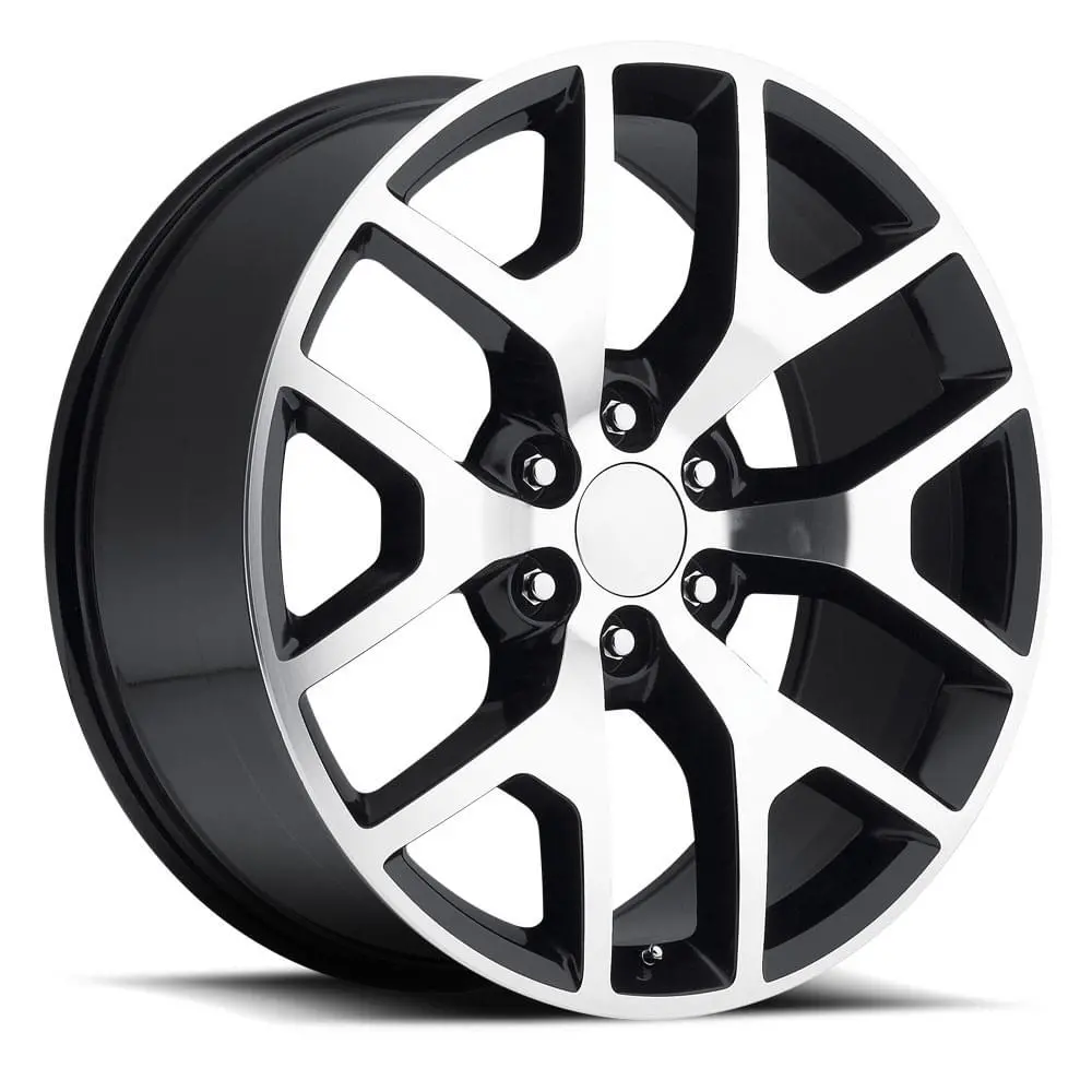 20X9 Gloss Black Machined Gmc Sierra / Yukon Denali Replica Wheels (Fr44, 6X139.7) 1
