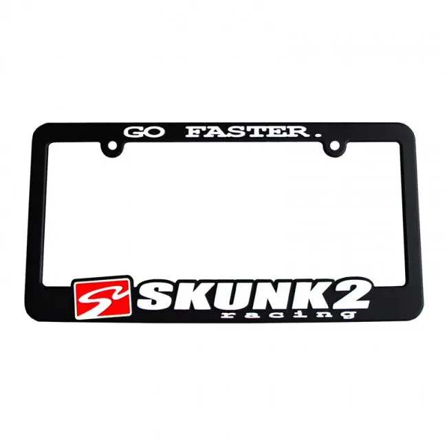 Skunk2 License Plate Frame Go Faster 1