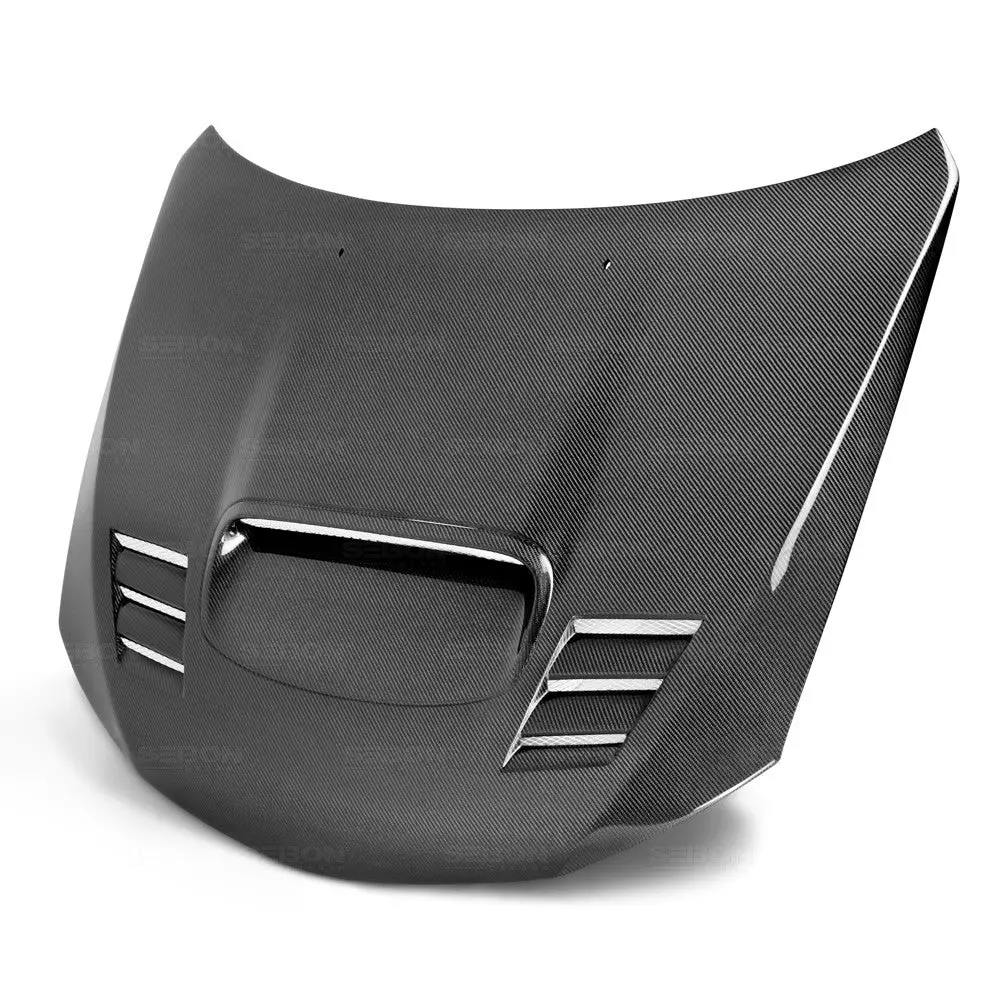 Cwii Style Carbon Fiber Hood - 08-14 Subaru Wrx Sti 1