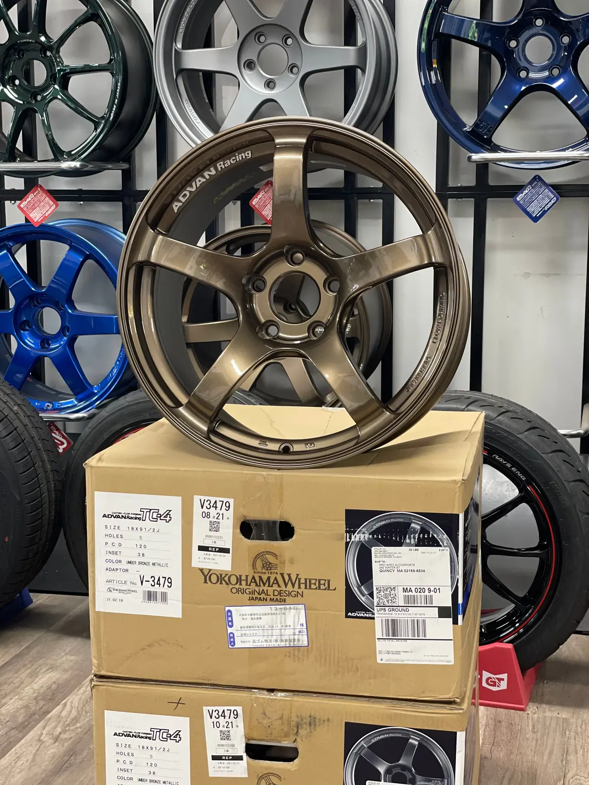 Advan Tc4 18X9.5 Et38 5X120 Umber Bronze Metallic 1