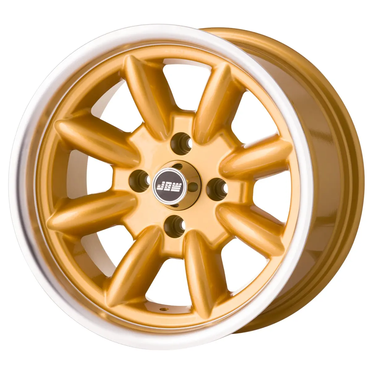 Jbw 15 X 8.0 Minilight 4X108 Et-08 Gold Polished Lip 1