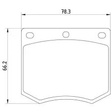 Mintex Mgb633 - 1802 Compound Brake Pads For Ford Escort, Cortina And Capri M16 1