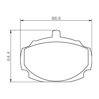 Mintex Mlb10 - M1144 Brake Pads To Suit Mg B (Not V8) 1