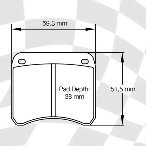 Mintex Mlb19 Formula Ford Brake Pads 1802 Compound 1