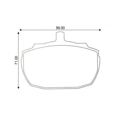 Mintex Mlb52-M1144 Or 1155 Brake Pads For Austin Princess 1
