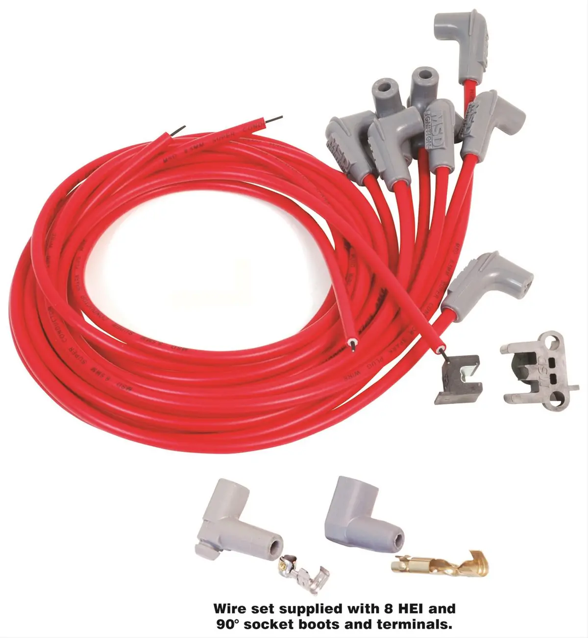 Msd 8.5Mm Super Conductor Spark Plug Wire Sets # 31239 Universal, L8/V8, Set 1
