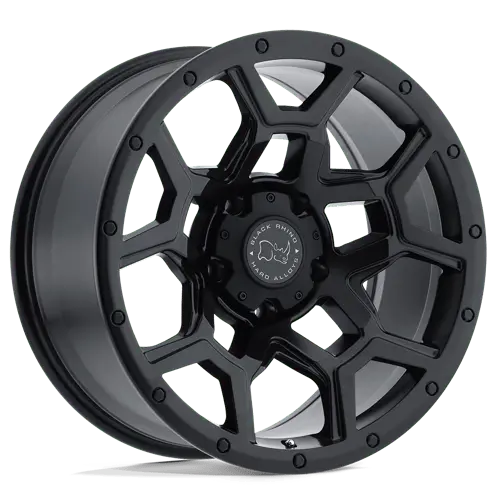 17X8 Matte Black 35Mm Black Rhino Wheel 2